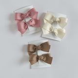 Kayla Grosgrain Pigtail Hair Bow Set | 3 Inch