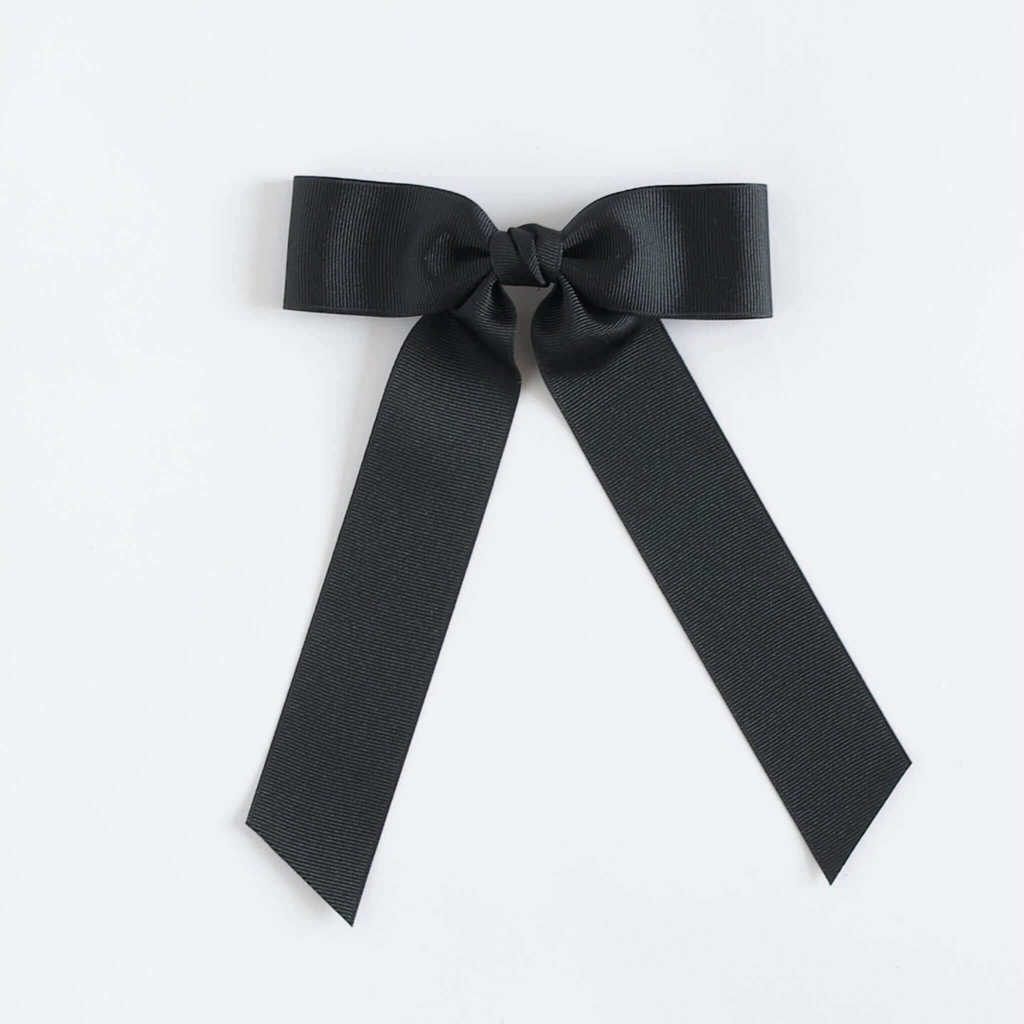Black grosgrain Zoe petite bow