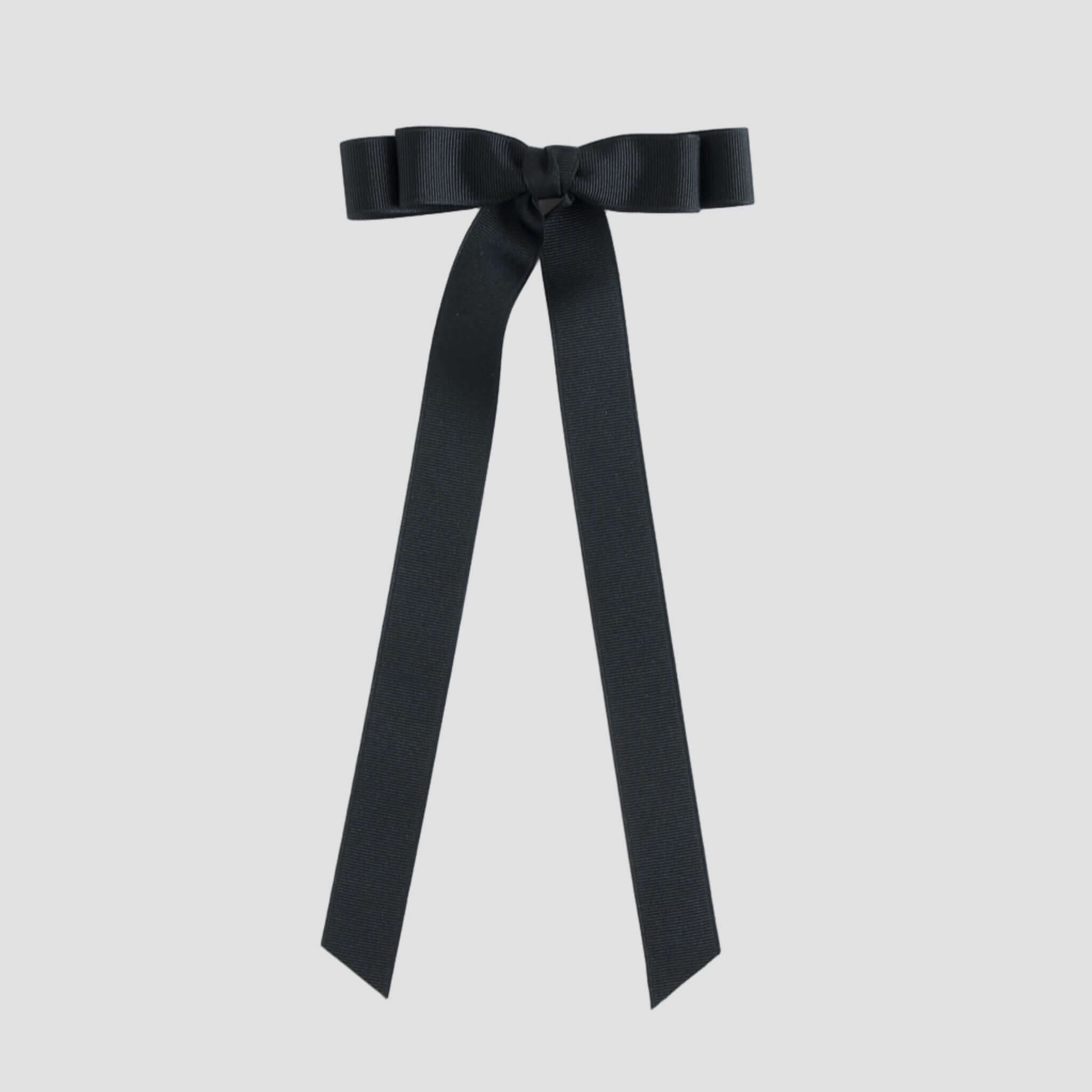 Bailee grosgrain hair bow in black