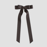 Brown grosgrain Bailee hair bow