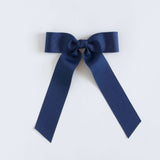 Light navy grosgrain Zoe petite bow
