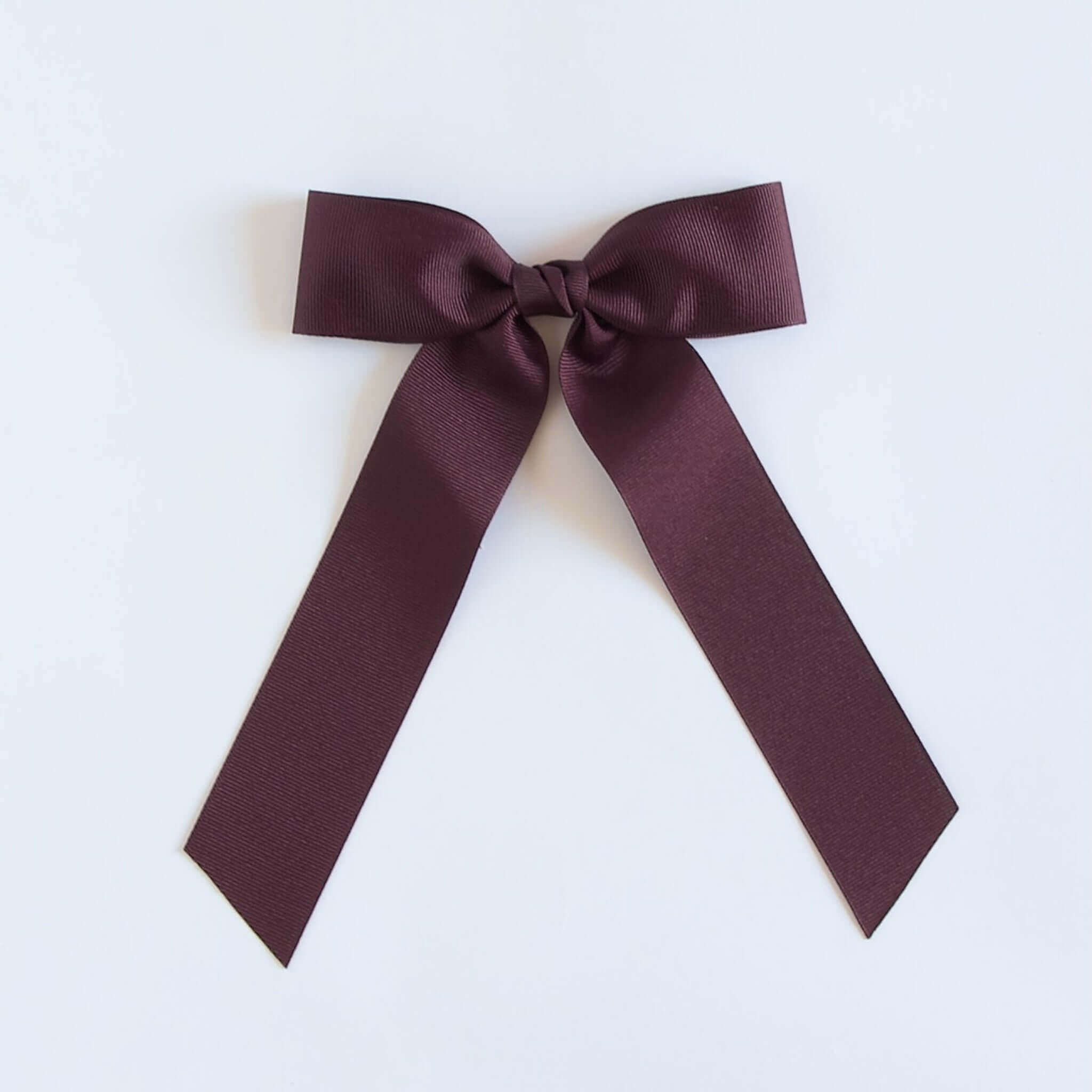 Maroon red grosgrain Zoe petite bow
