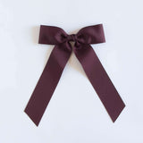 Maroon red grosgrain Zoe petite bow