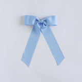 Light blue grosgrain Zoe petite bow