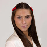 Red velvet bow snap clip. Whether you’re dressing up for a night out or enhancing your everyday glam, this versatile snap clip is your go-to for effortless beauty.