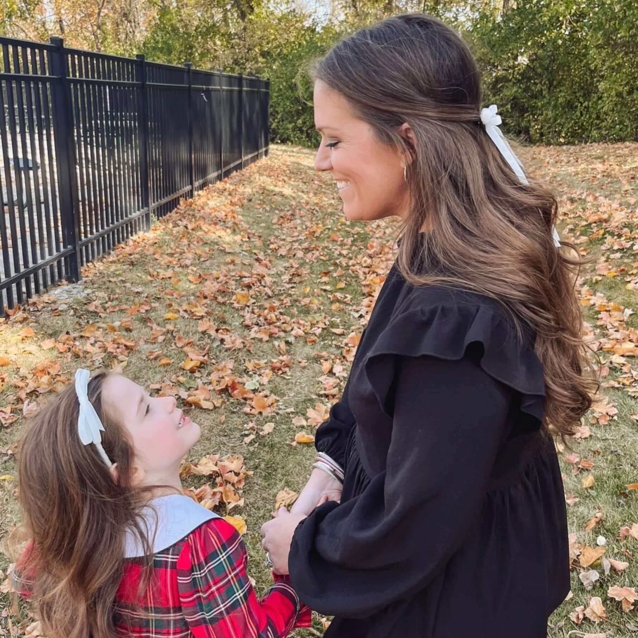 Mommy and me matching hair accessories.