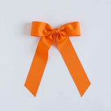 Orange grosgrain Zoe petite bow