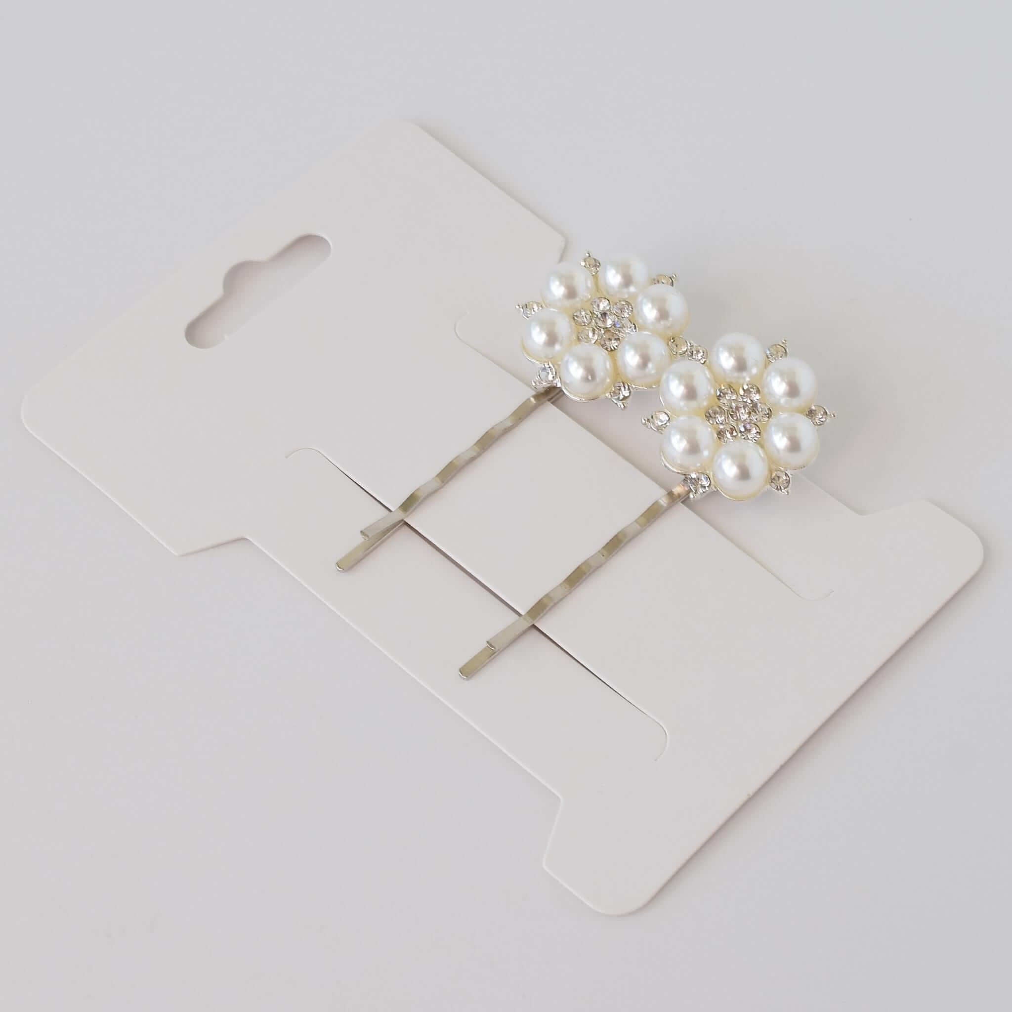 Pearl and Rhinestone Bobby Pin Set