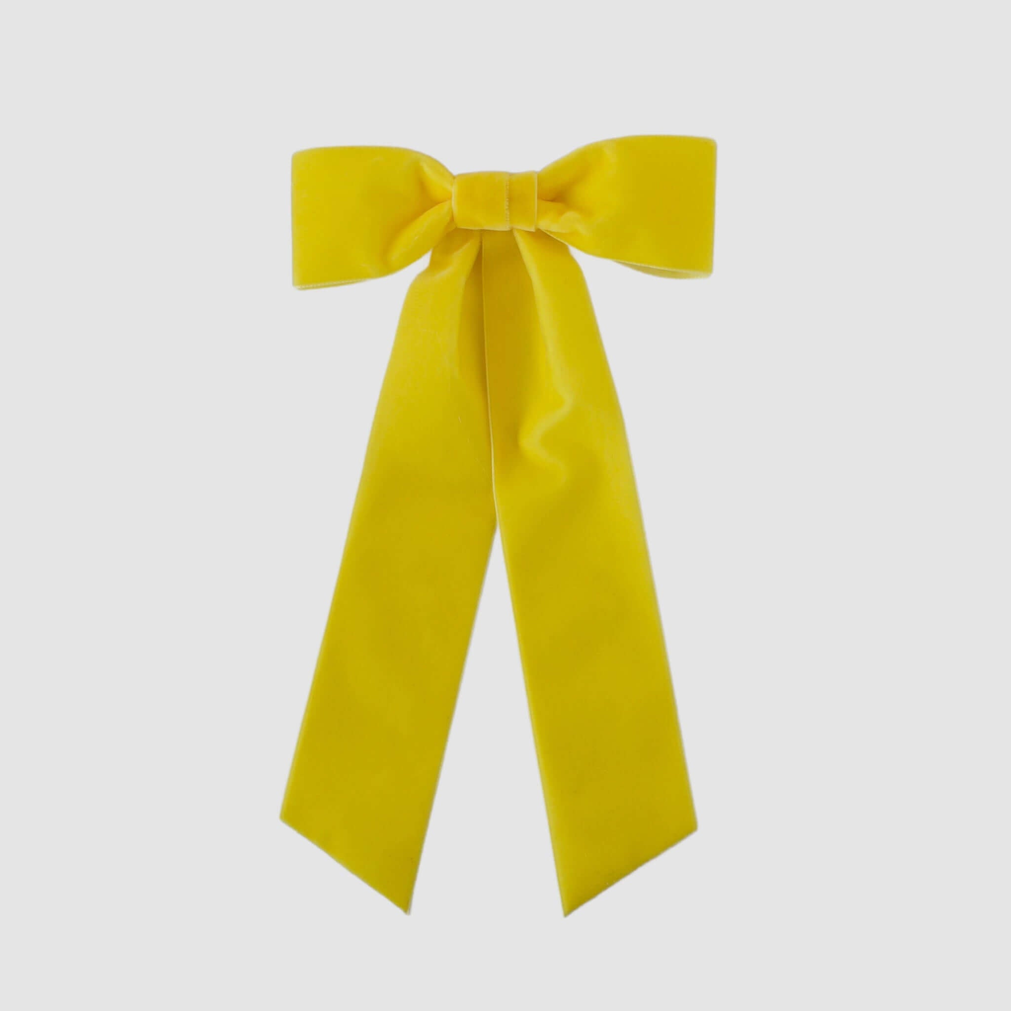 Velvet bow in yellow velvet | Hair bows for adults