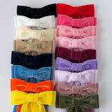 Mia velvet hair bows in 2025 trending colors.