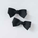 Black grosgrain Kayla pigtail set