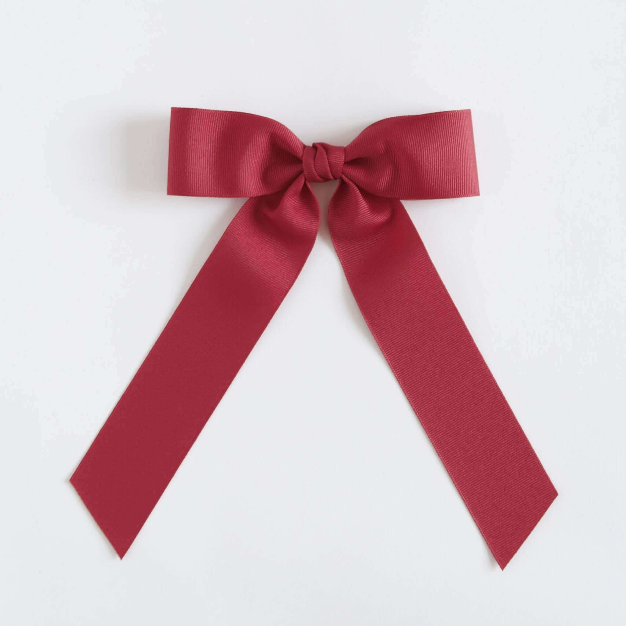 Cranberry red grosgrain Zoe petite bow