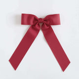 Cranberry red grosgrain Zoe petite bow