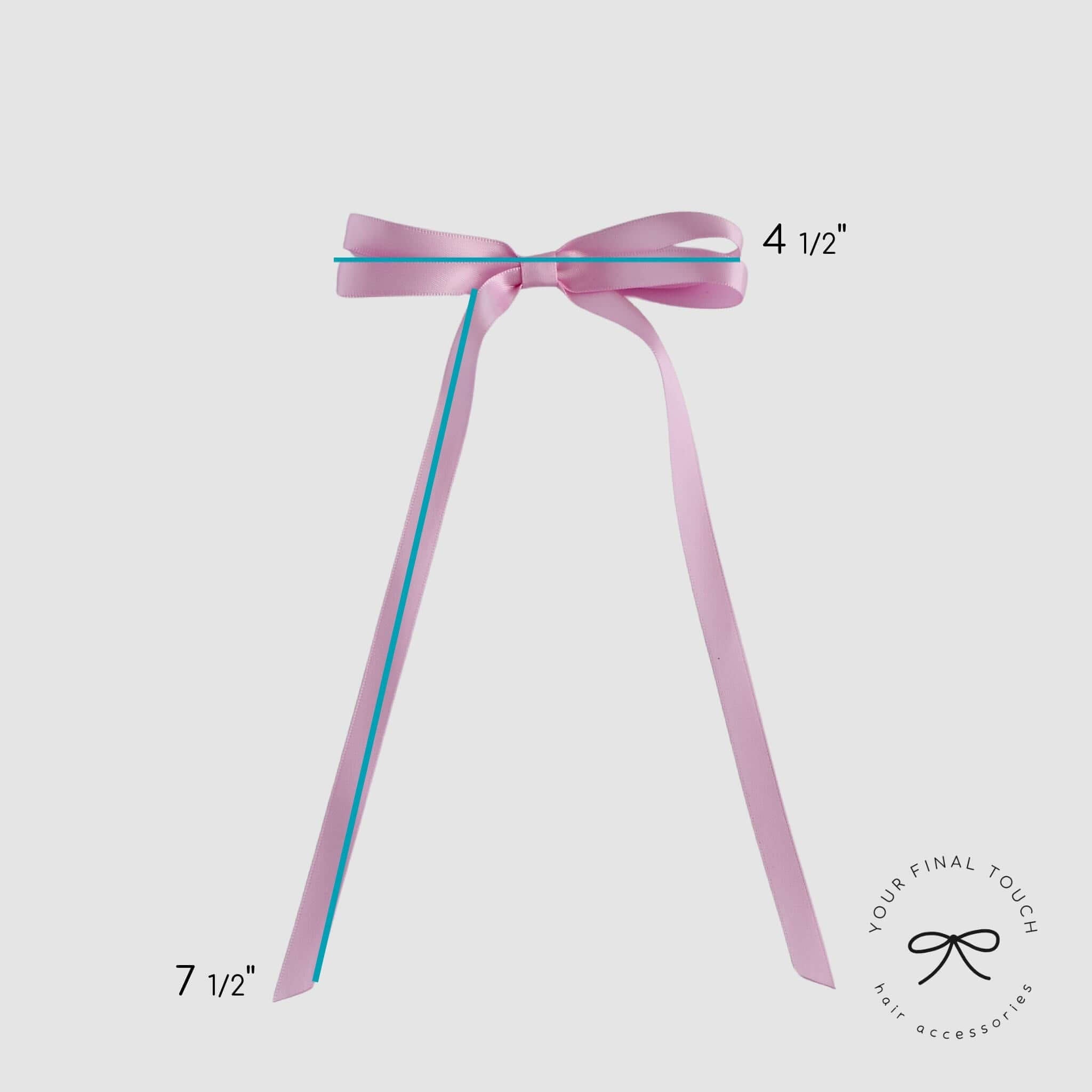 Satin Hair Bow | Elegant Bows for Women & Girls | Stylish Ribbon Hair Clip for Any Occasion | Barrette, Alligator Clip, Elastic Hair Tie