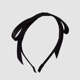 Riley Satin Headband for Women | Long Tail Bow Headband