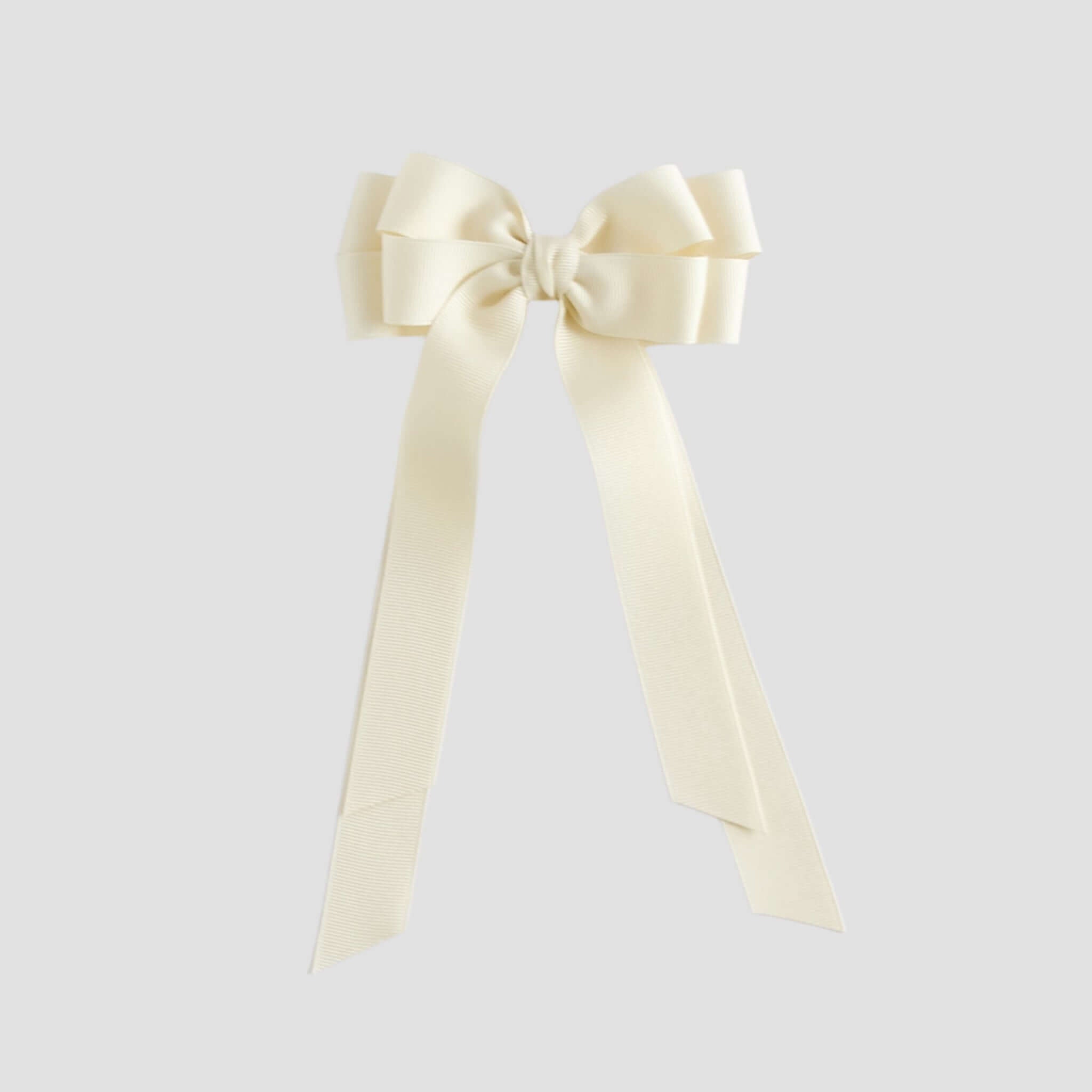 Ivory Emerson bow on a white background