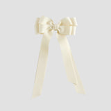Ivory Emerson bow on a white background