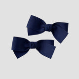 3 inch light navy pigtail set
