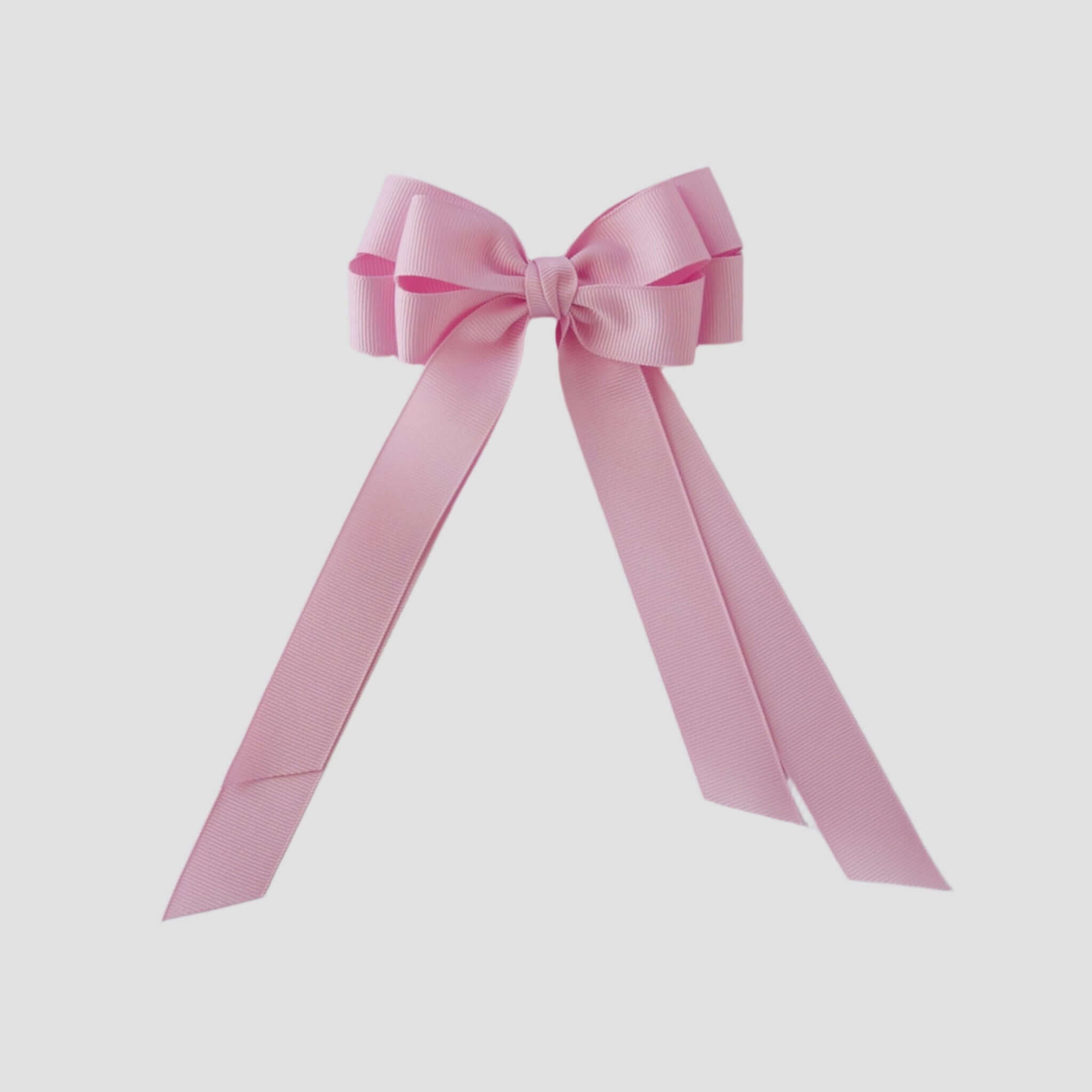 Light pink grosgrain emerson bow on a white background