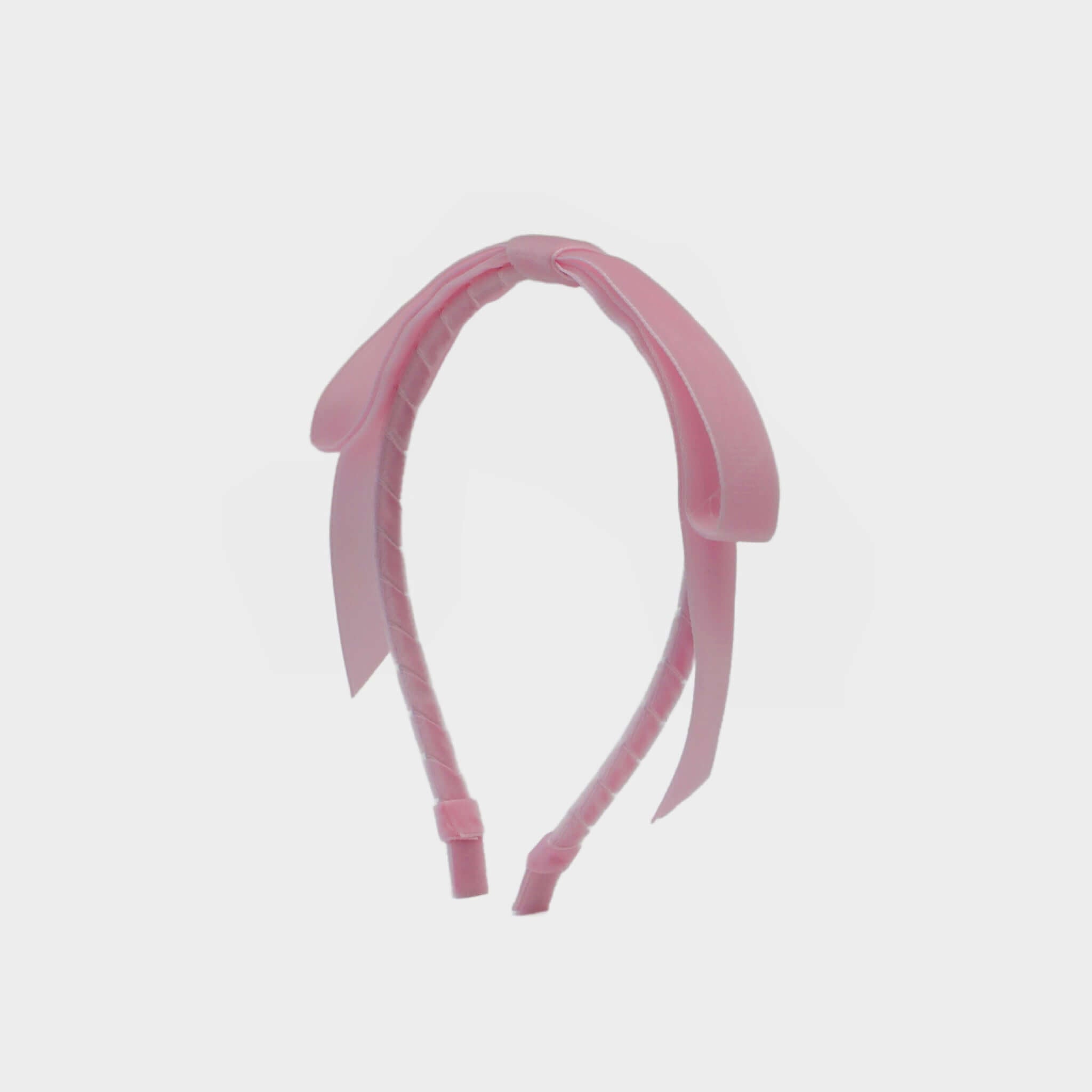 Riley Bow Headband | Light Piink