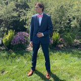Sustainable matte satin men bow tie- wedding accessory