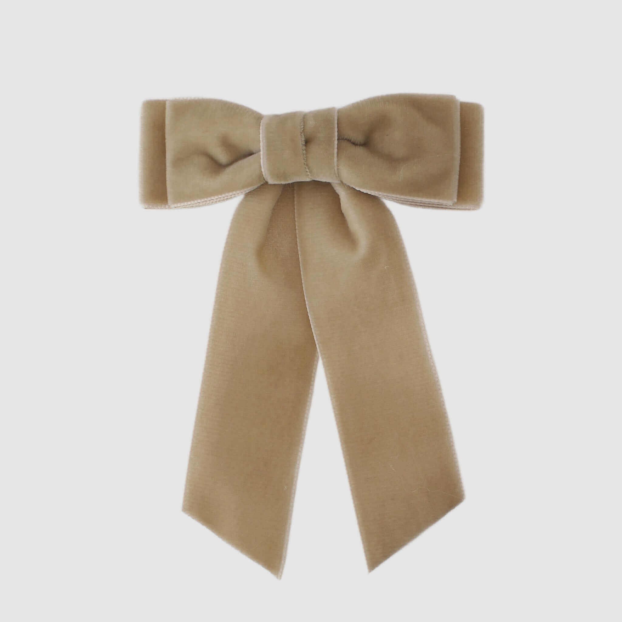 Under stated hair accessories for women. Taupe brown