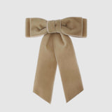 Under stated hair accessories for women. Taupe brown