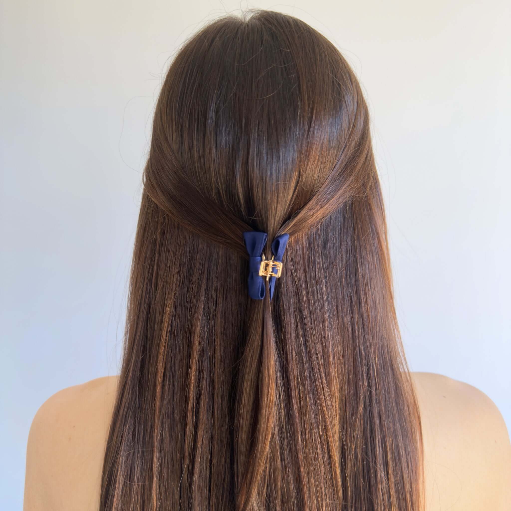 Matte satin wedding hair accessory claw clip
