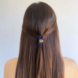 Matte satin wedding hair accessory claw clip