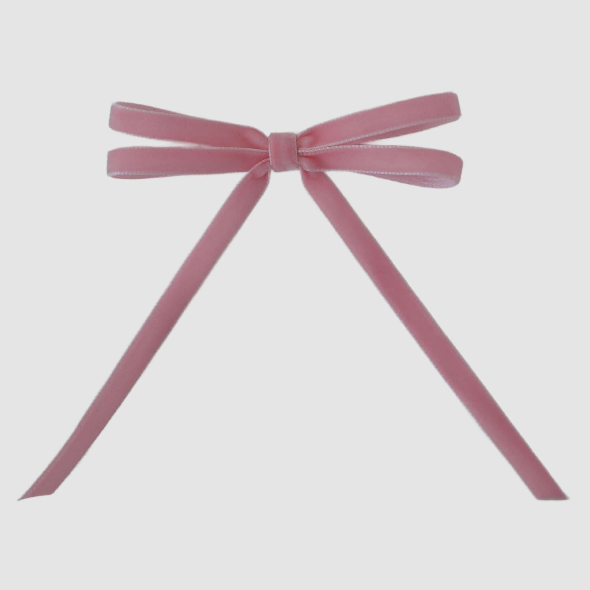 Blush pink velvet hair bow. Wedding hair accessories.