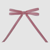 Blush pink velvet hair bow. Wedding hair accessories.