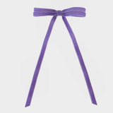Lavender purple velvet hair bow. Chic hair accessories 2025
