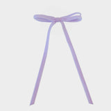 Light purple lilac velvet bow. Sophisticated hair accessories.