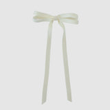 Handcrafted Olivia Matte Satin Bow, eco-friendly, made from sustainable recycled matte satin ribbon, perfect for all occasions.