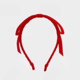 Riley Bow Headband | Red