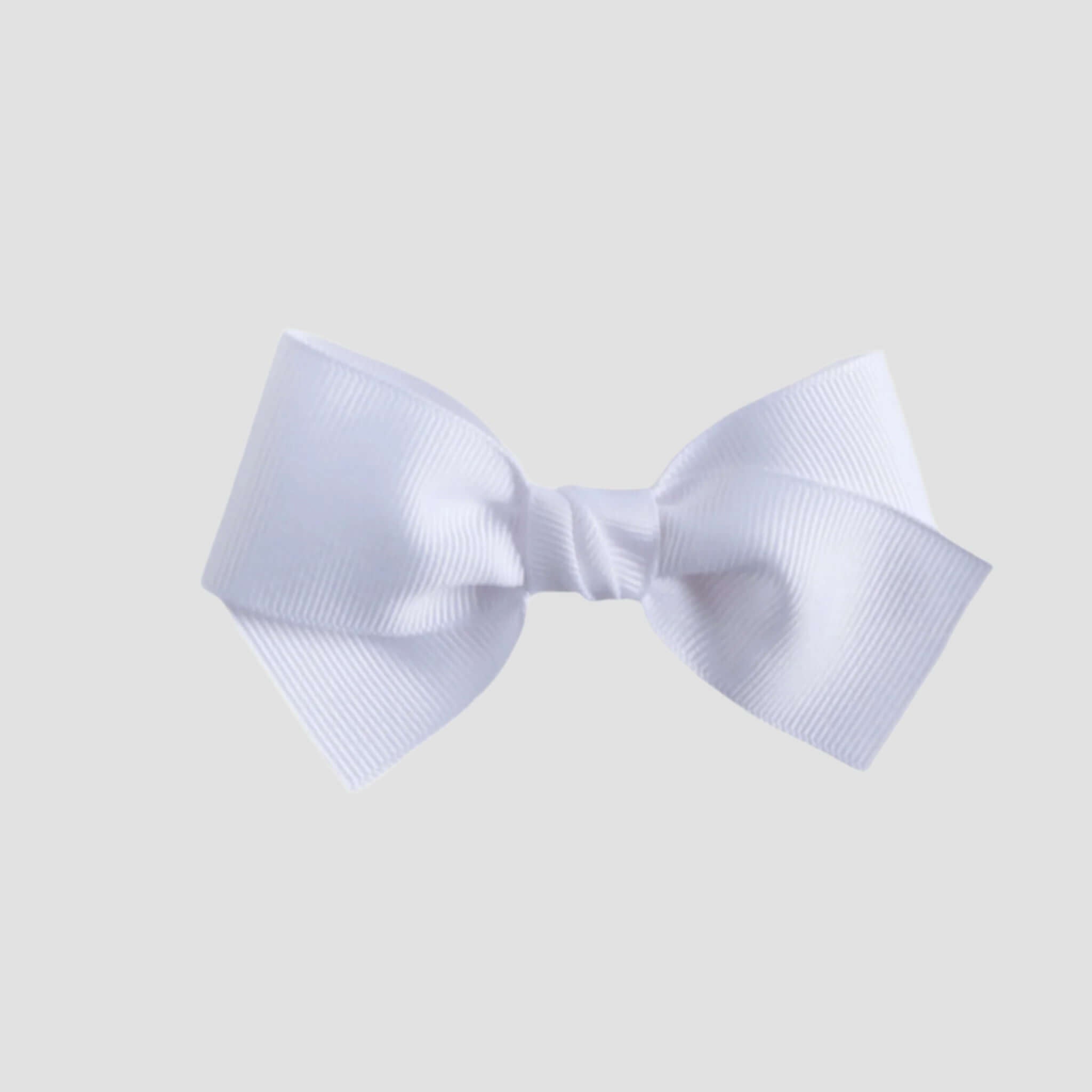 White bow on a white background