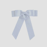 White bow tie on a white background