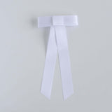 White Zoe Mini Satin Bow