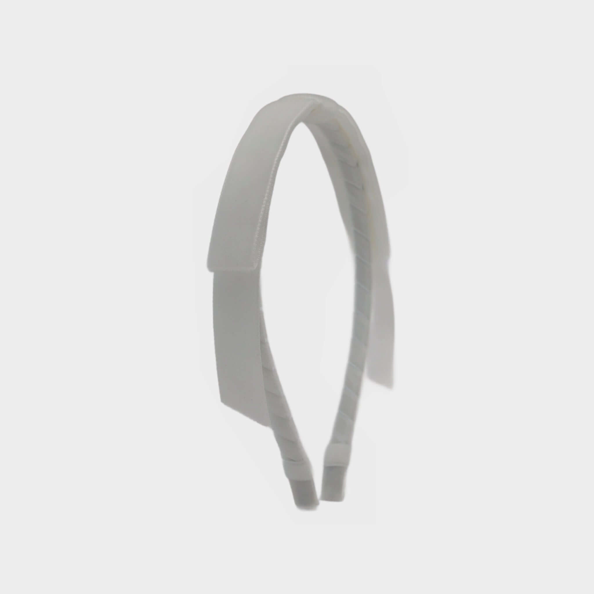 Riley Bow Headband | White