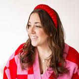 Frankie Padded Headband in Satin and Velvet