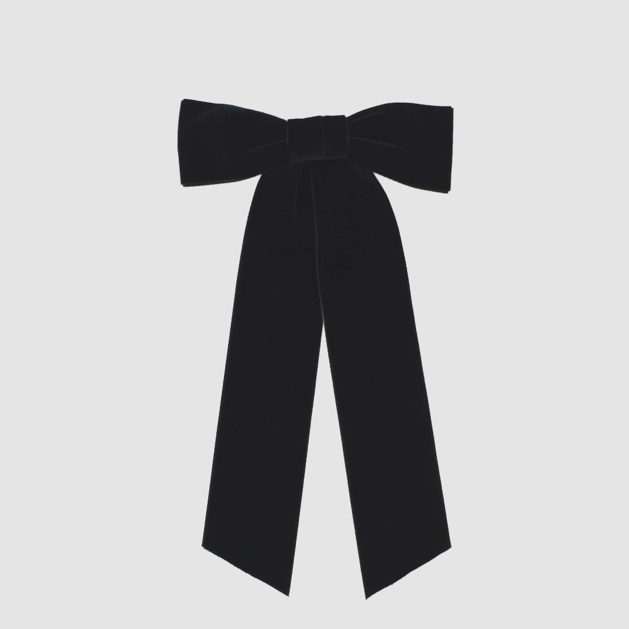 Zoe black velvet hair bow | Your Final Touch
