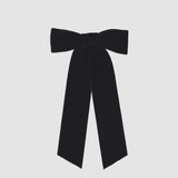 Zoe black velvet hair bow | Your Final Touch
