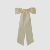ivory velvet hair bow | wedding bridal hair accessories