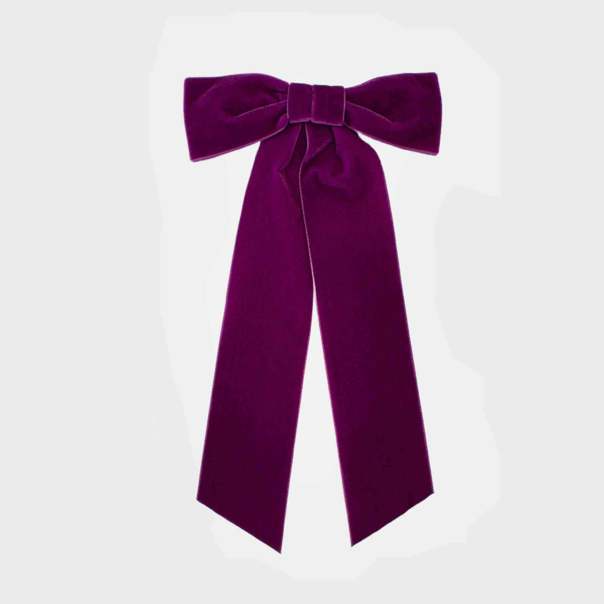 fuchsia pink velvet bow | statement hair accessories