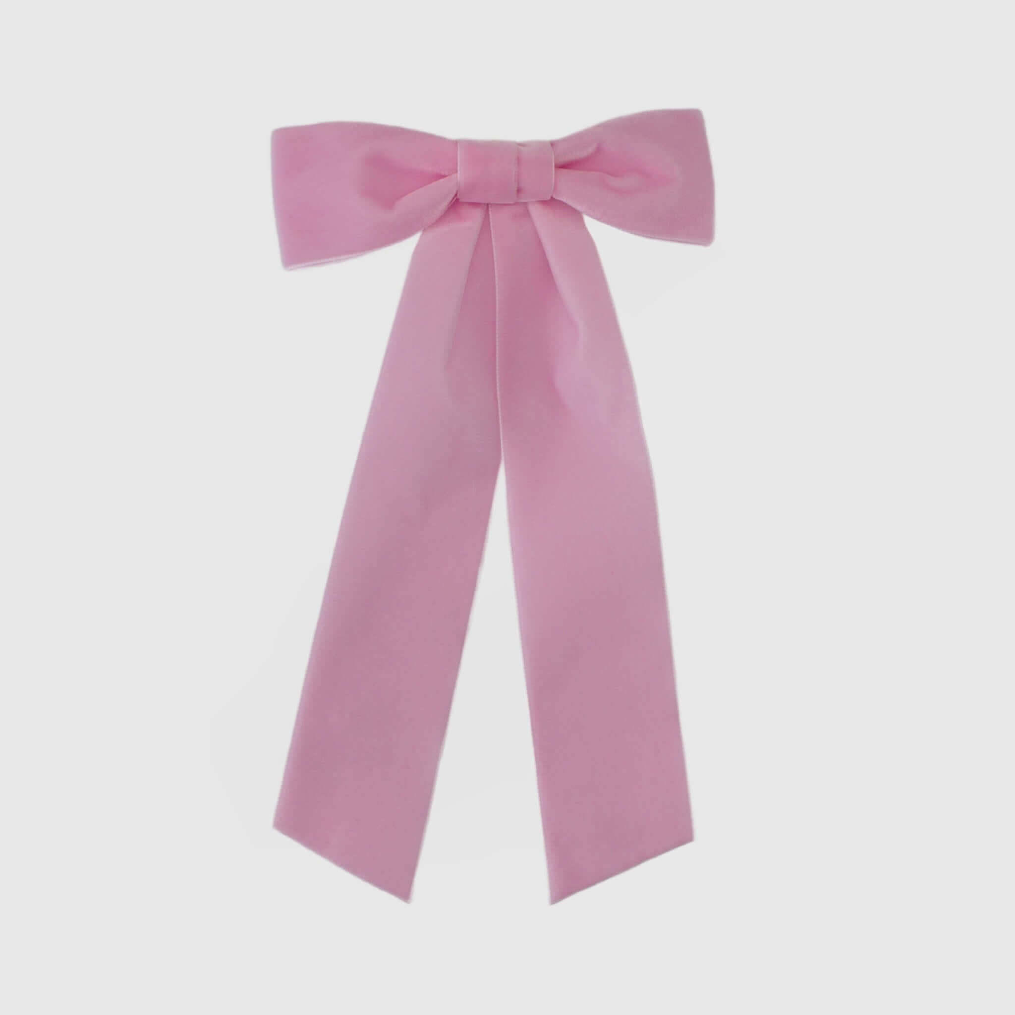 light pink velvet hair bow | chic hair accessories 2025