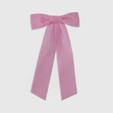 light pink velvet hair bow | chic hair accessories 2025