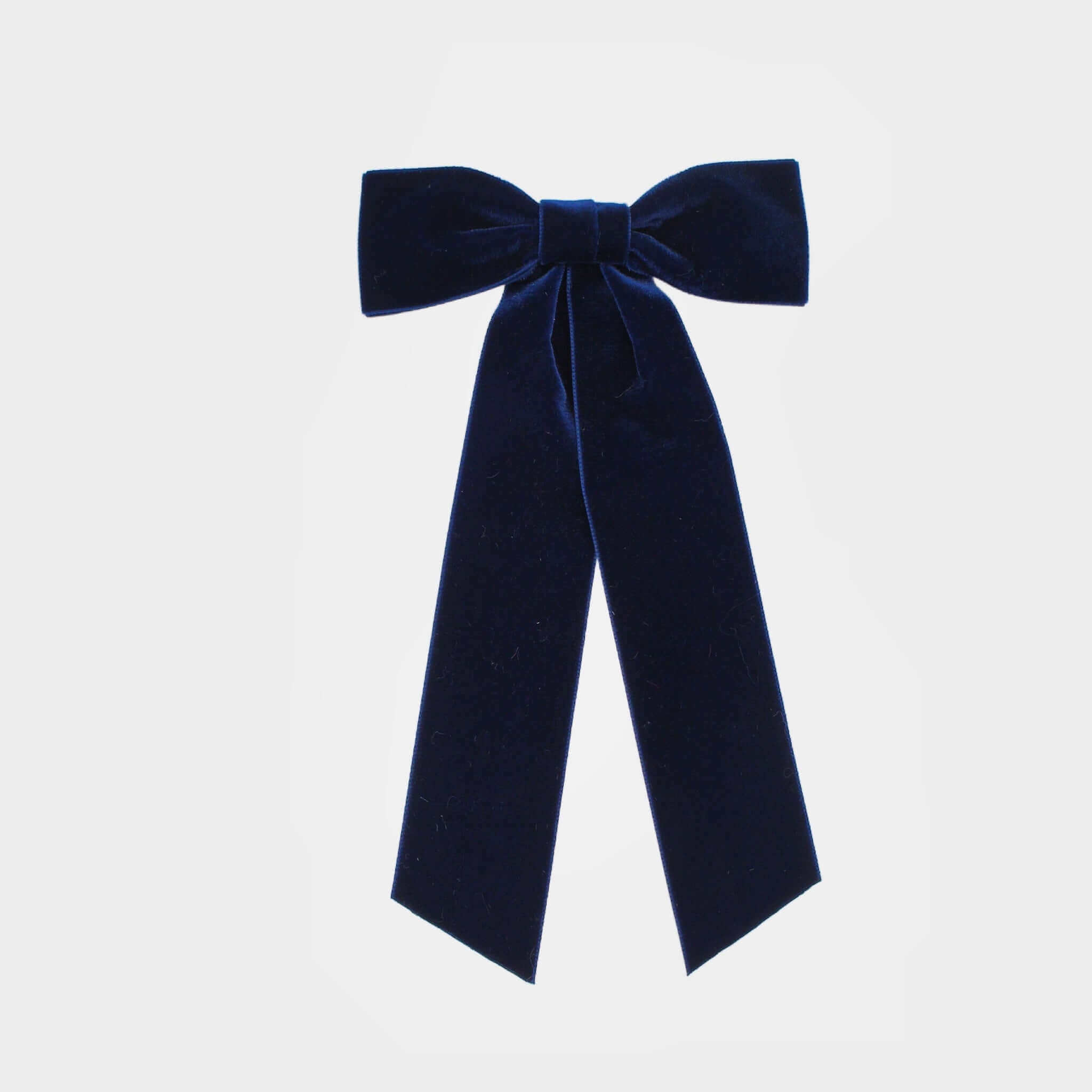 navy velvet hair bow | Statement hair accessories for women