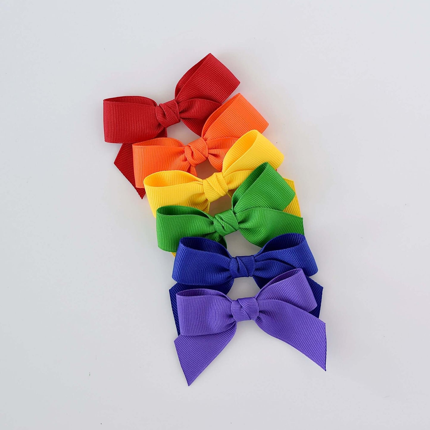 3 inch Grosgrain Sailor Bow Clip | Headband | Rainbow