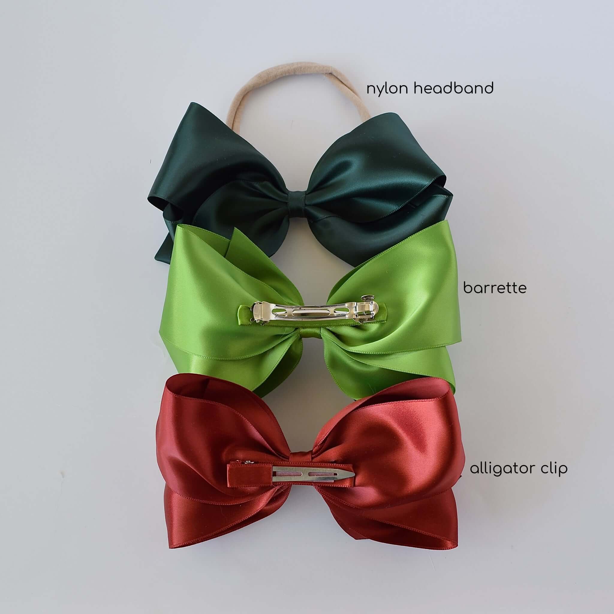 5 inch Satin Penelope Bow Clip | Headband