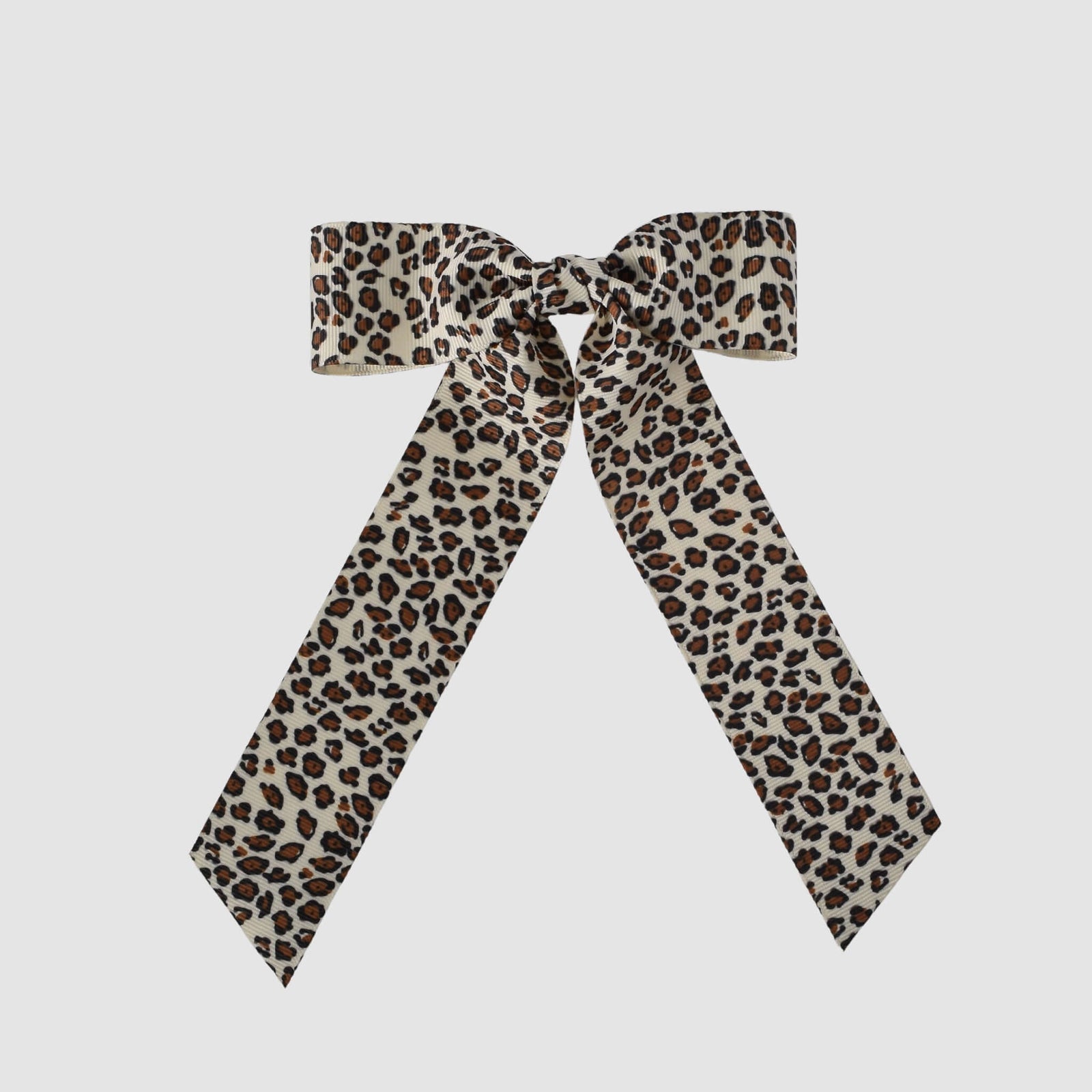 Zoe Petite Grosgrain Bow | Animal Print